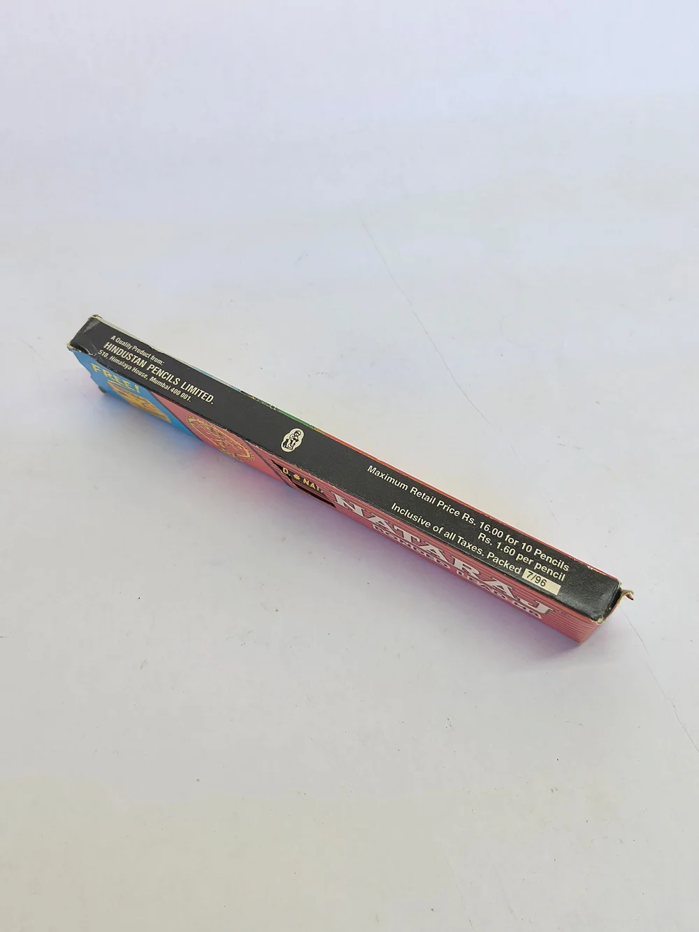 VINTAGE Nataraj Bonded Lead HB Pencil Box Pack Of 10 W/ Sharpener New